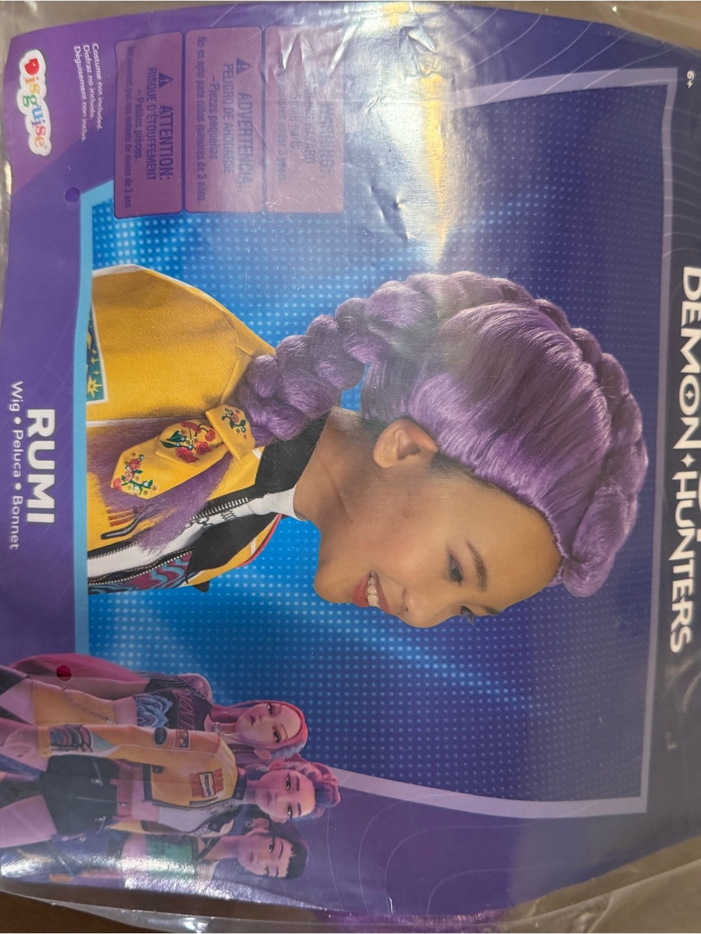 Kpop demon hunters Rumi Purple Braided Wig for Women new in bag